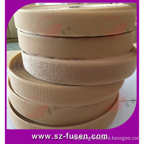 Light Brown Color Standard Velcro Tape Factory OEM Sale